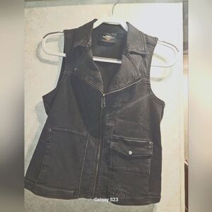 Womens Harley Davidson Zip up Vest